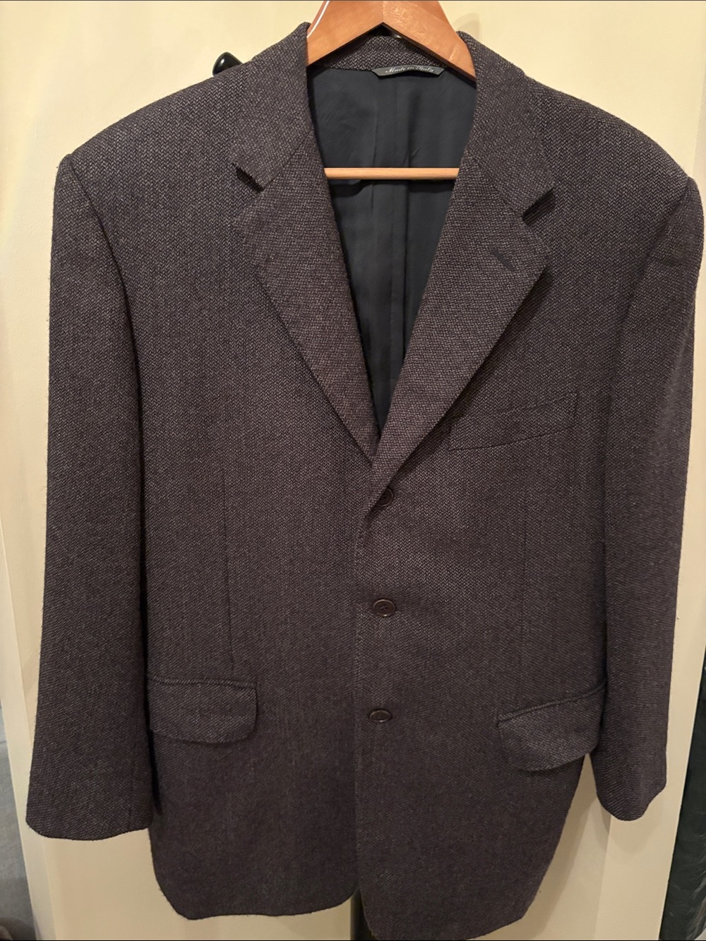 Canali Men's Dark Brown Textured Sport Coat